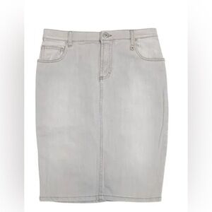 NWT Fiorucci Gray Wash Denim Pencil Skirt